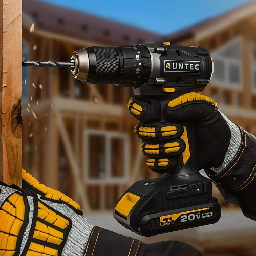Дрель-шуруповерт ударная аккумуляторная 20в RUNTEC PRO